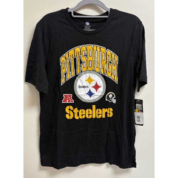 Pittsburgh Steelers NFL Youth XL 18/20 Black Short Sleeve T-Shirt NWT - Picture 1 of 5